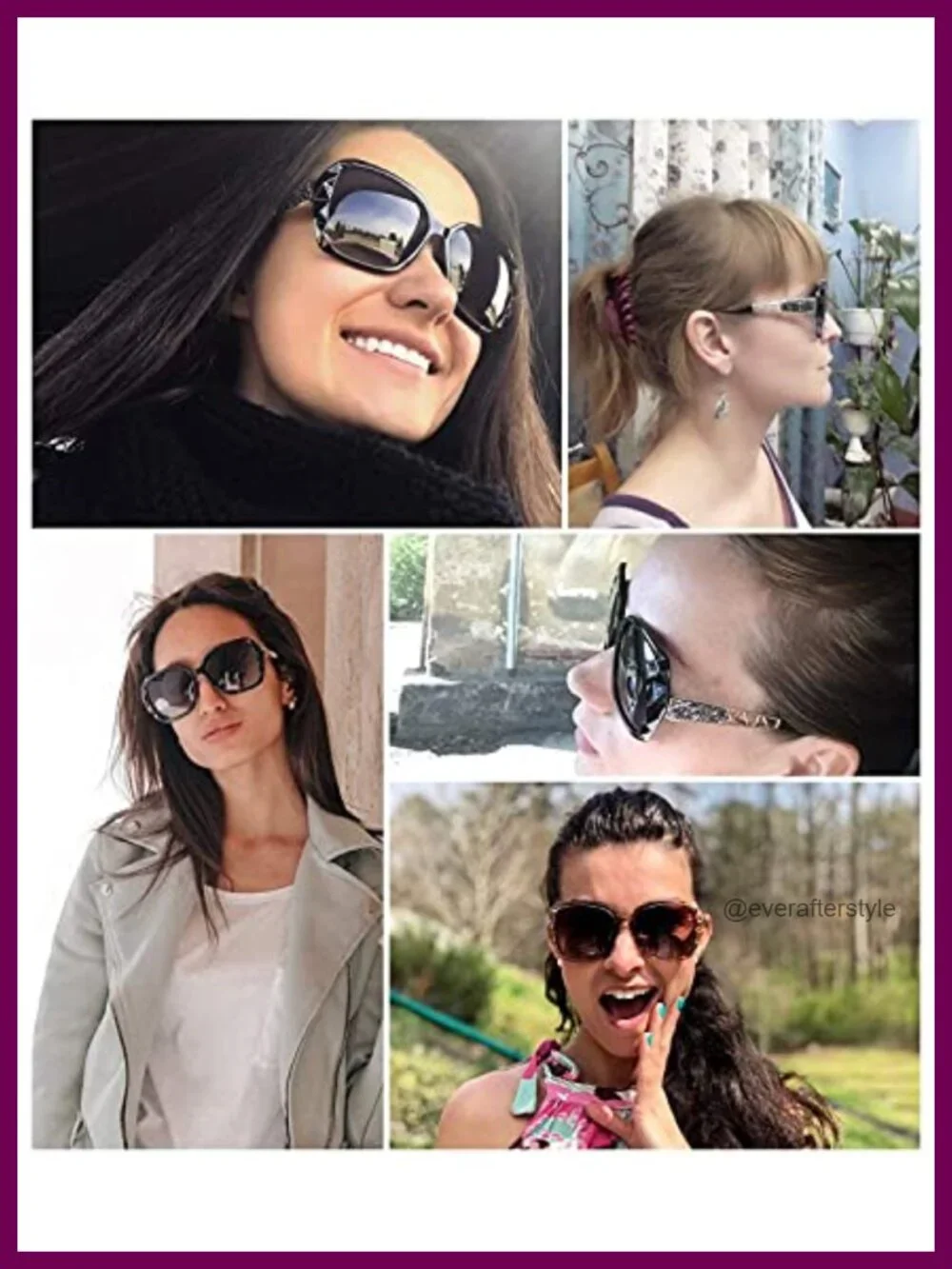 Oversized Square Polarized Sunglasses Women Retro Fashion UV400